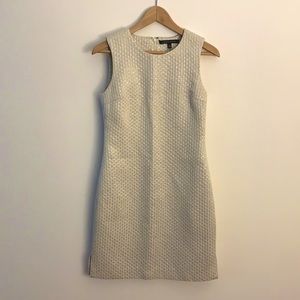 NWOT Cynthia Steffe Silver Sheath New Years Eve Dress